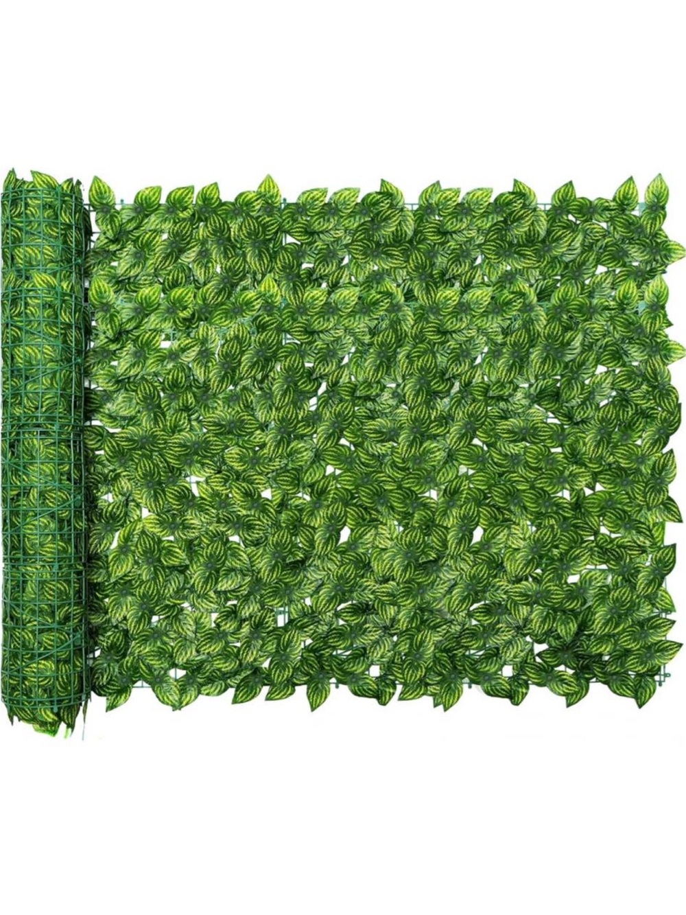 Artificial Privacy Hedge Panel - Lush Green Leaf Mat